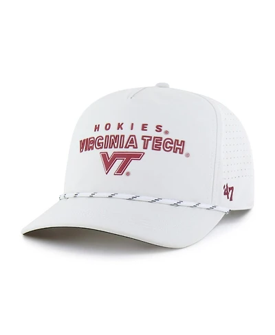 '47 Brand Men's White Virginia Tech Hokies Forward Vent Hitch Rope Adjustable Hat