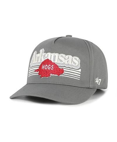 '47 Brand Men's Gray Arkansas Razorbacks Script Fade Hitch Adjustable Hat