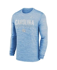 Jordan Men's Carolina Blue North Tar Heels Sideline Velocity Dri-fit Long Sleeve T-Shirt