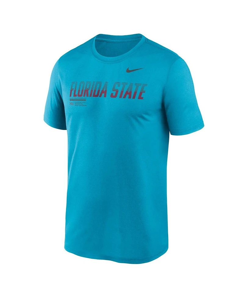 Nike Men's Turquoise Florida State Seminoles Sideline Legend Dri-fit T-Shirt