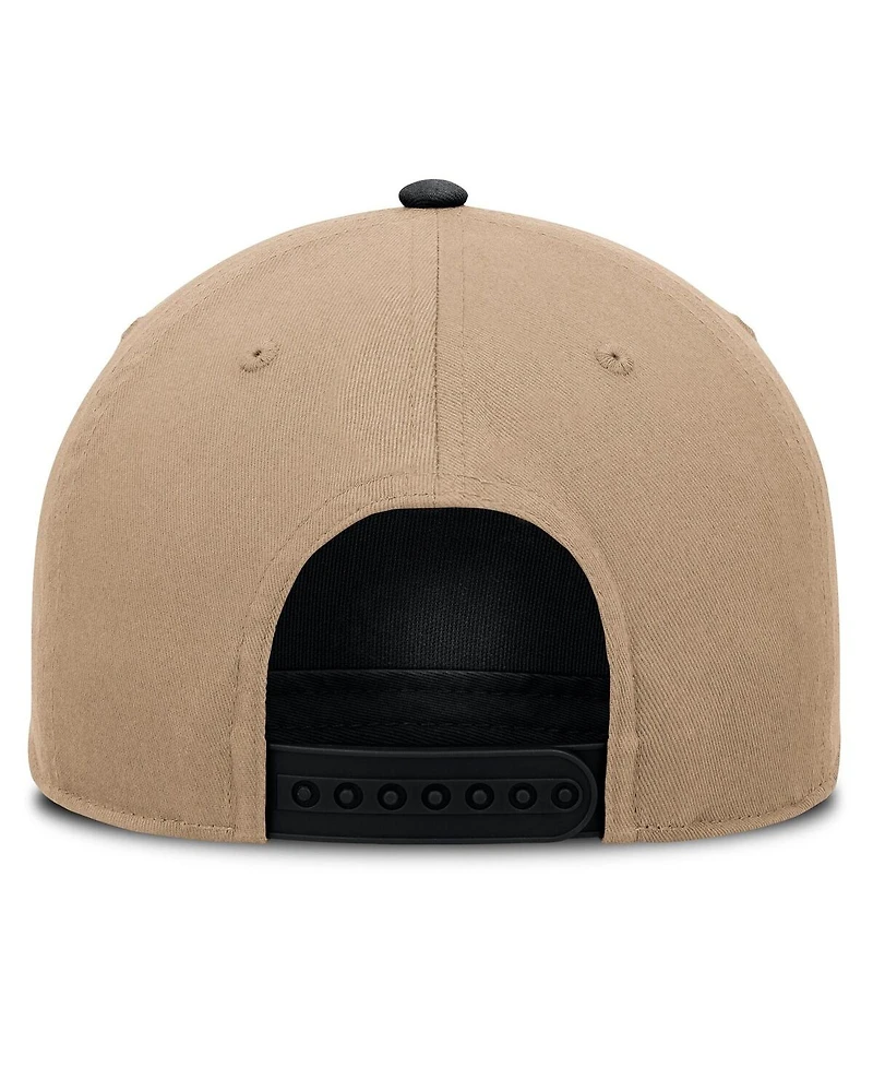 Nike Men's Khaki/Black Philadelphia Phillies Two-Tone Rise A-Frame Adjustable Hat