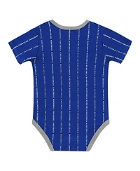 Outerstuff Baby Boys and Girls 2-Piece White/Royal Los Angeles Dodgers Lead Run Diaper Cover Bodysuit Shorts Set
