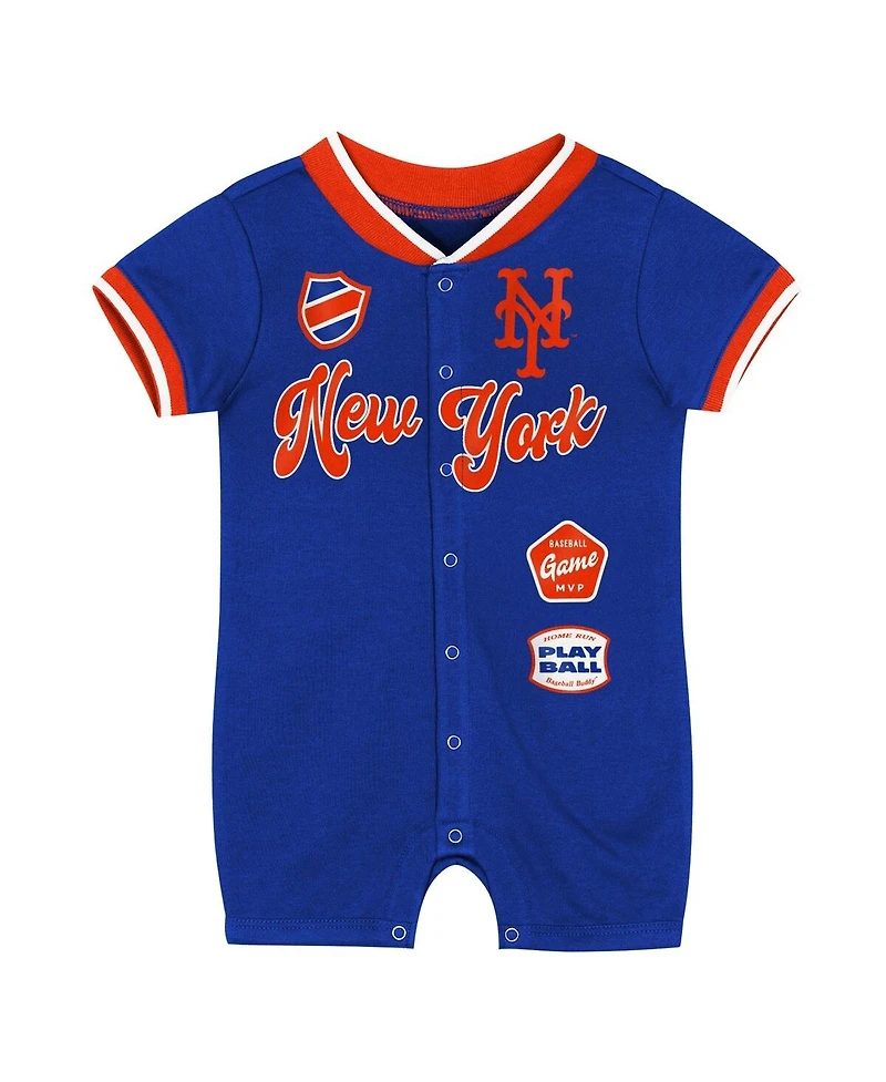 Outerstuff Baby Boys and Girls Royal New York Mets Pinch Coverall