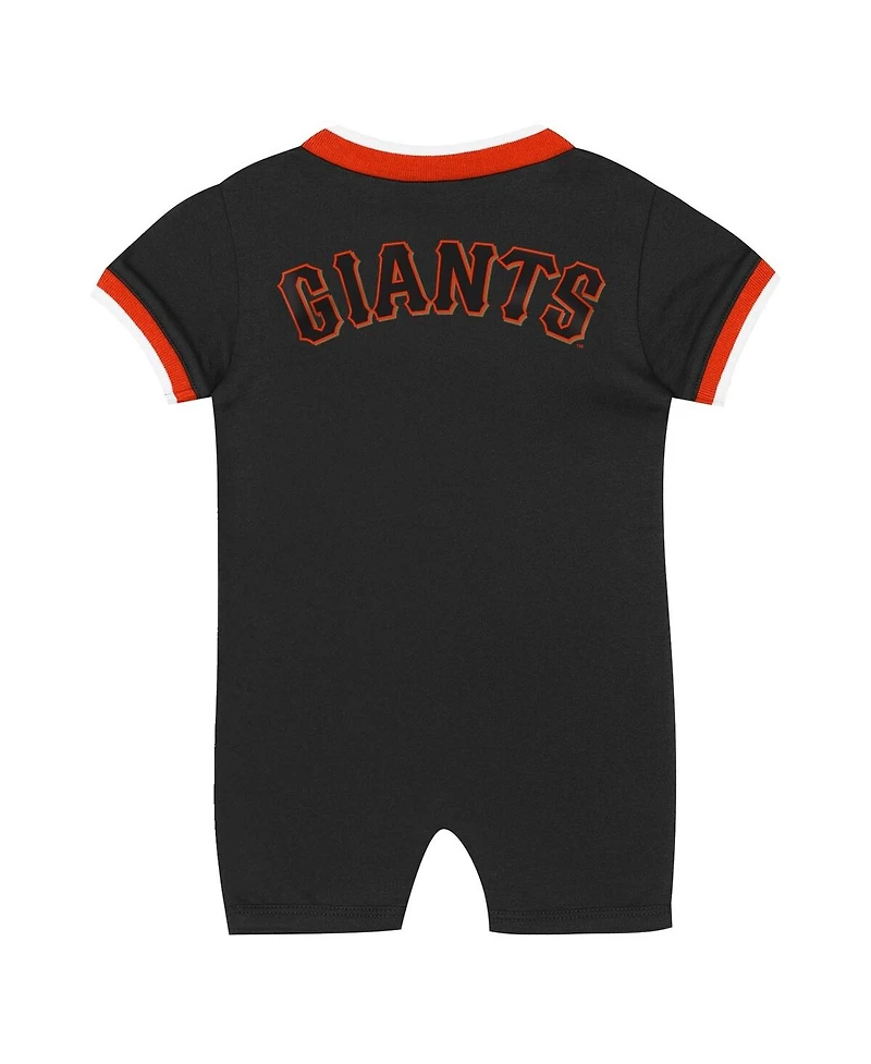 Outerstuff Baby Boys and Girls Black San Francisco Giants Pinch Coverall