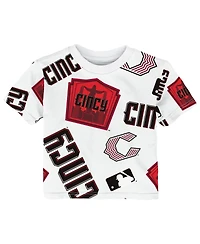 Outerstuff Baby Boys and Girls White Cincinnati Reds 2026 City Connect Game Day T-Shirt