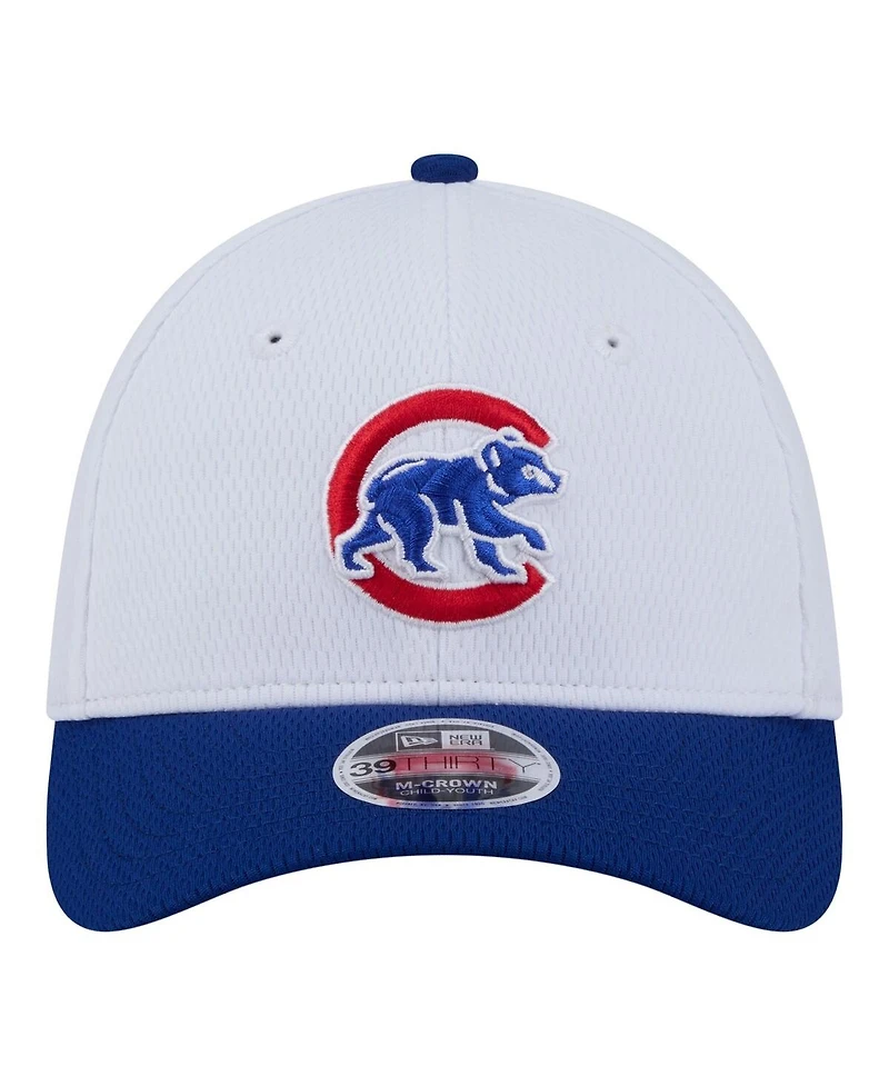 New Era Toddler White Chicago Cubs Baseball 39THIRTY M-Crown Adjustable Hat
