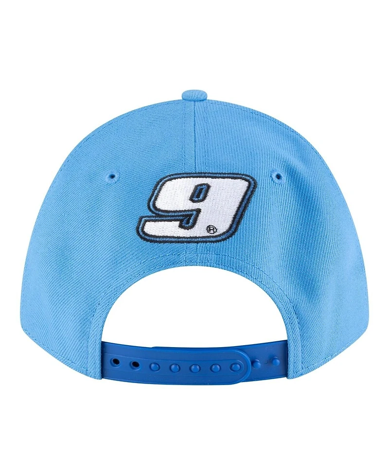 New Era Men's Light Blue Chase Elliott Amazon Prime 9FORTY M-Crown Adjustable Hat
