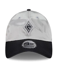New Era Men's and Women's Silver/Black Las Vegas Aces 2026 Wnba Draft Satin Crystals Casual Classic Adjustable Hat