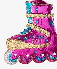 Holiday Lane Disco Brights Glass Roller Skate Boot Ornament, Macy's Exclusive