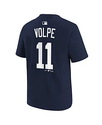 Nike Big Boys and Girls Anthony Volpe Navy New York Yankees Name Number T-Shirt