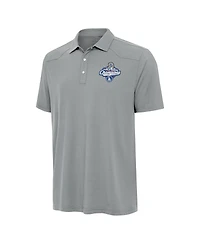 Antigua Men's Gray Los Angeles Dodgers 2025 World Series Champions Western Polo Shirt