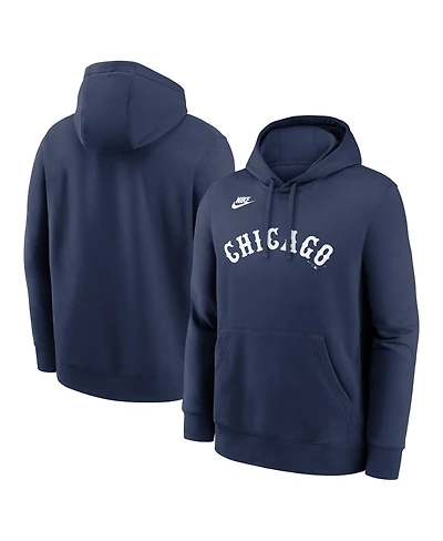 Nike Men's Navy Chicago White Sox Cooperstown Collection Wordmark Club Hoodie
