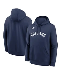 Nike Men's Navy Chicago White Sox Cooperstown Collection Wordmark Club Hoodie