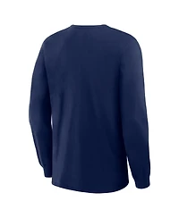Fanatics Men's Navy Detroit Tigers Lock-Up Legacy Long Sleeve T-Shirt