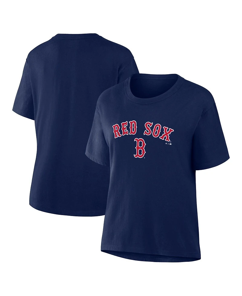 Fanatics Women's Navy Boston Red Sox Lockup Legacy T-Shirt
