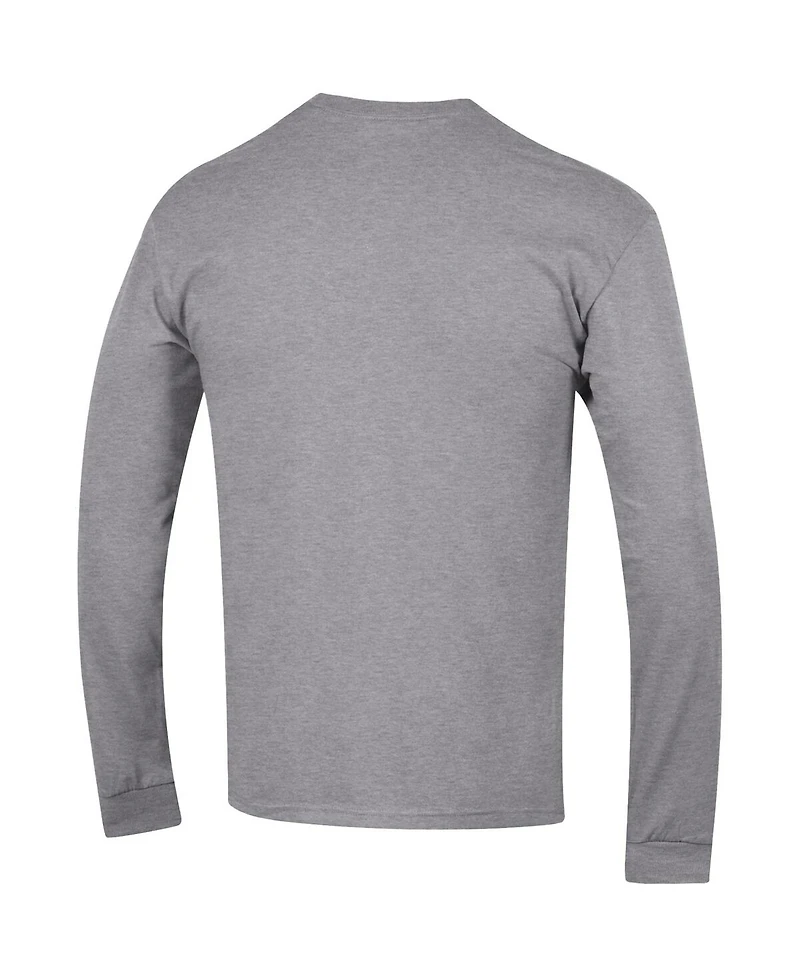 Champion Men's Heather Gray Seattle Seahawks Seal Long Sleeve T-Shirt