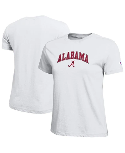 Champion Women's White Alabama Crimson Tide Arched Over Logo T-Shirt