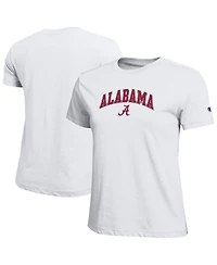 Champion Women's White Alabama Crimson Tide Arched Over Logo T-Shirt