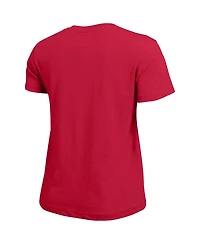 Champion Women's Red Nc State Wolfpack Arched Over Logo T-Shirt