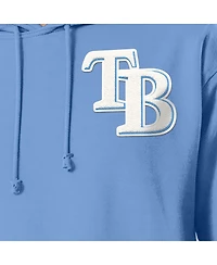 Champion Men's Light Blue Tampa Bay Rays Reverse Weave Chenille Hoodie