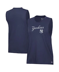 Champion Women's Navy New York Yankees Muscle Tank Top
