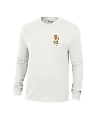 Champion Men's White San Diego Padres Cooperstown Winning Tradition Tri-Blend Long Sleeve T-Shirt
