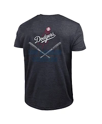 Champion Men's Heather Black Los Angeles Dodgers Tri-Blend T-Shirt