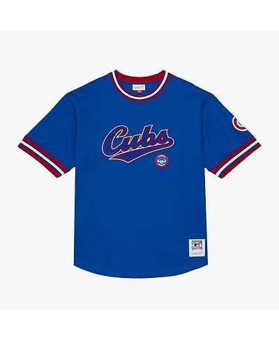 Mitchell & Ness Men's Royal Chicago Cubs Wild Pitch Ringer T-Shirt