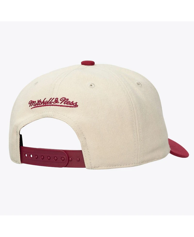 Mitchell & Ness Men's and Women's Cream Philadelphia Phillies Retro Arch Pro Pinch Snapback Hat