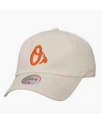 Mitchell & Ness Men's and Women's Cream Baltimore Orioles Off-Season 1904 Strapback Adjustable Hat