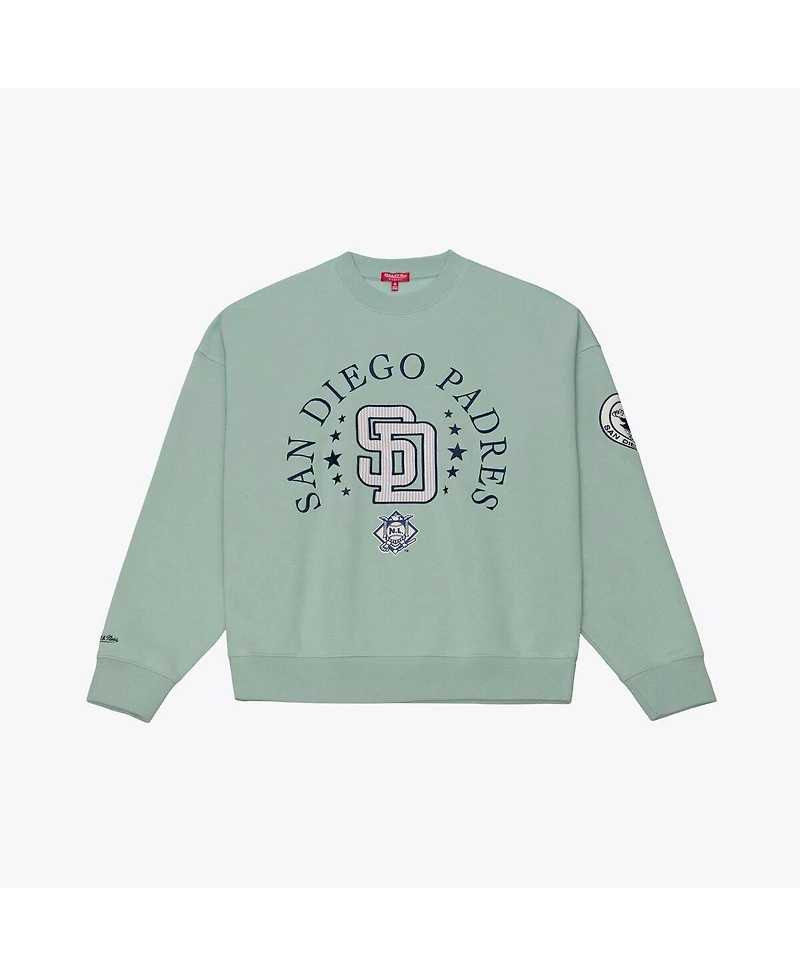 Mitchell & Ness Women's Green San Diego Padres Yacht Rock Sweatshirt