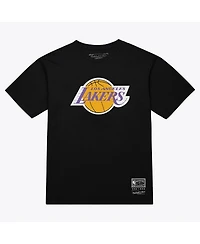 Mitchell & Ness Men's and Women's Black Los Angeles Lakers Hardwood Classics Arch T-Shirt