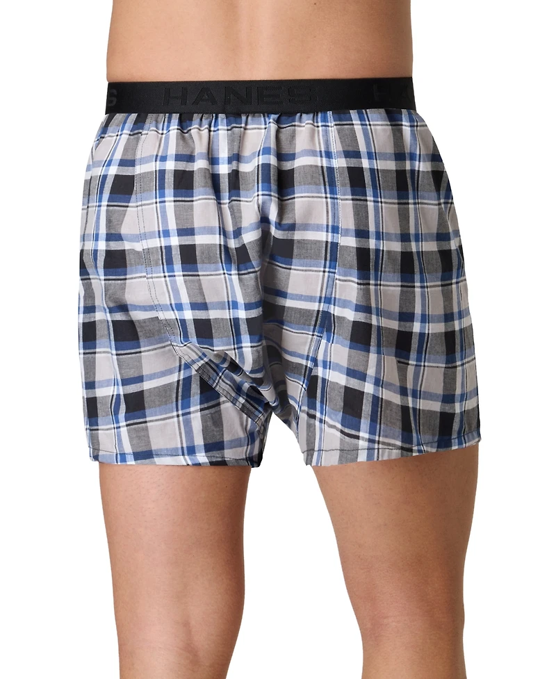 Hanes Men's Ultimate Woven Boxers, 5-Pack