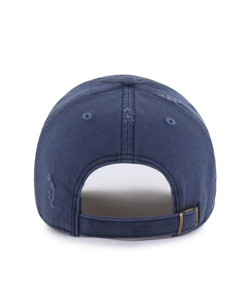 '47 Brand Men's Navy Denver Nuggets Weathered Clean Up Adjustable Hat
