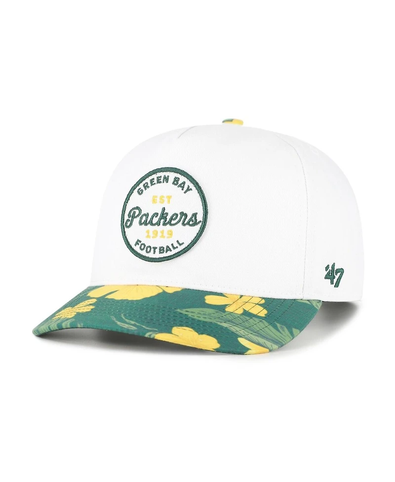 '47 Brand Men's White/Green Bay Packers Beach Side Hitch Adjustable Hat