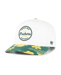'47 Brand Men's White/Green Bay Packers Beach Side Hitch Adjustable Hat