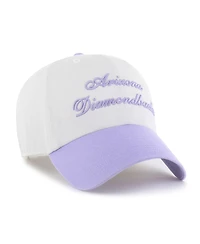 '47 Brand Women's White/Purple Arizona Diamondbacks Gelato Two-Tone Clean Up Adjustable Hat