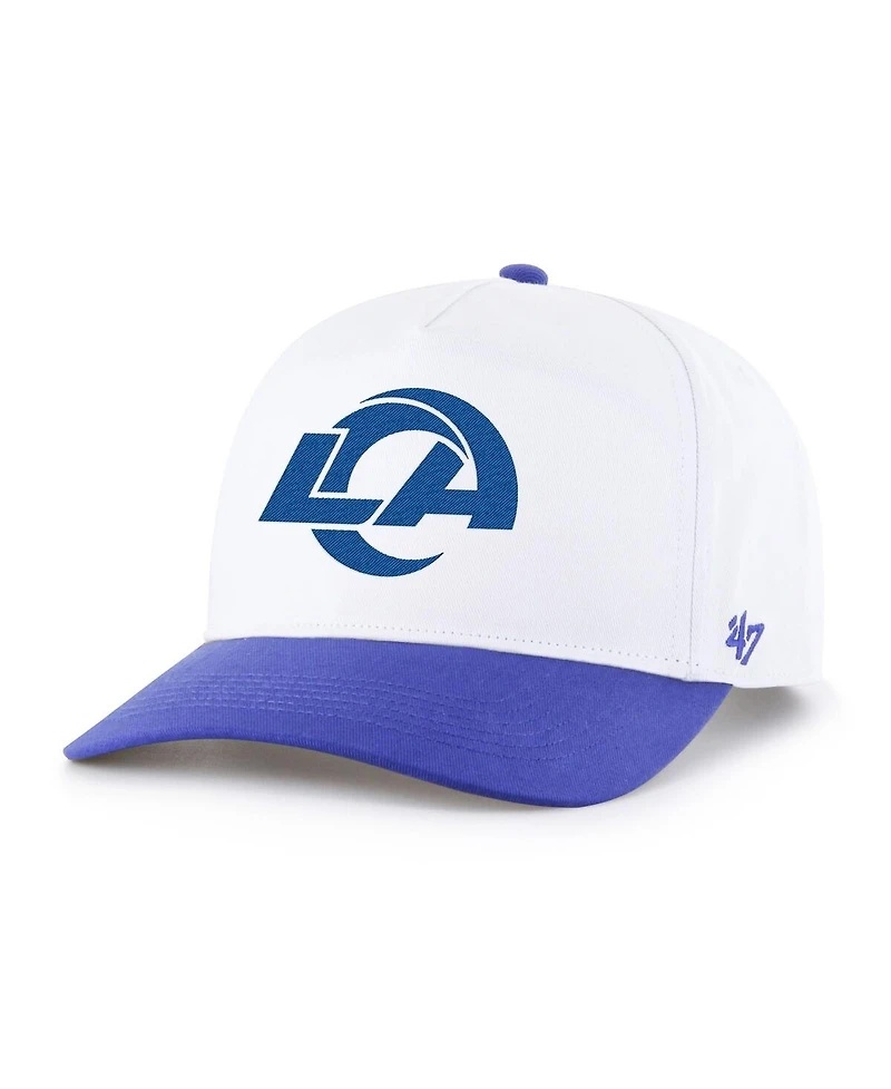 '47 Brand Men's White/Royal Los Angeles Rams Relaxed Hitch Adjustable Hat