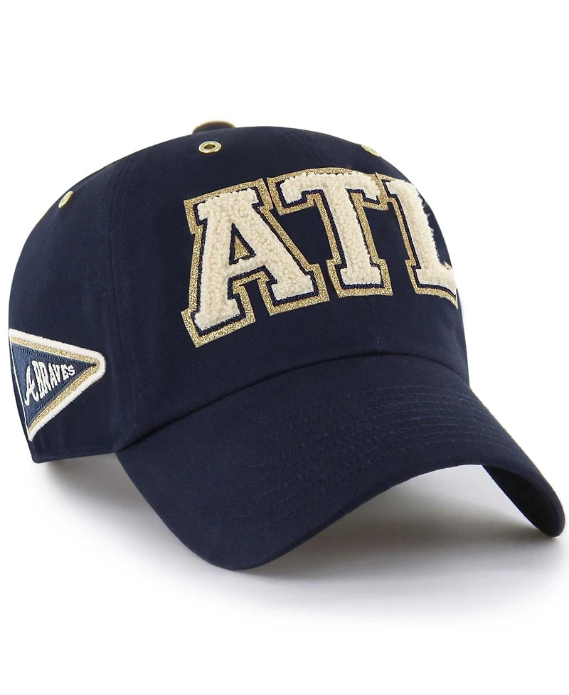 Stoney Clover Lane X '47 Brand Men's Navy Atlanta Braves Acro Charm Clean Up Adjustable Hat