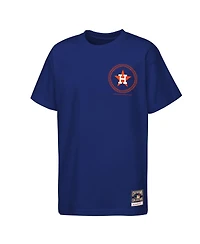 Mitchell & Ness Big Boys and Girls Navy Houston Astros Cooperstown Rodeo Rope T-Shirt