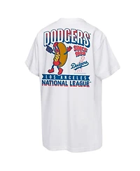 Mitchell & Ness Big Boys and Girls White Los Angeles Dodgers Cooperstown Concession T-Shirt