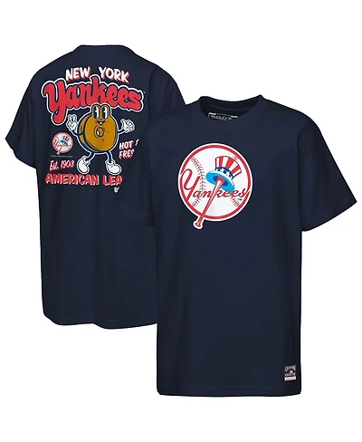 Mitchell & Ness Big Boys and Girls Navy New York Yankees Cooperstown Concession T-Shirt