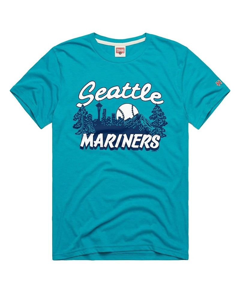 Homage Men's Teal Seattle Mariners Tri-Blend Hyperlocal T-Shirt