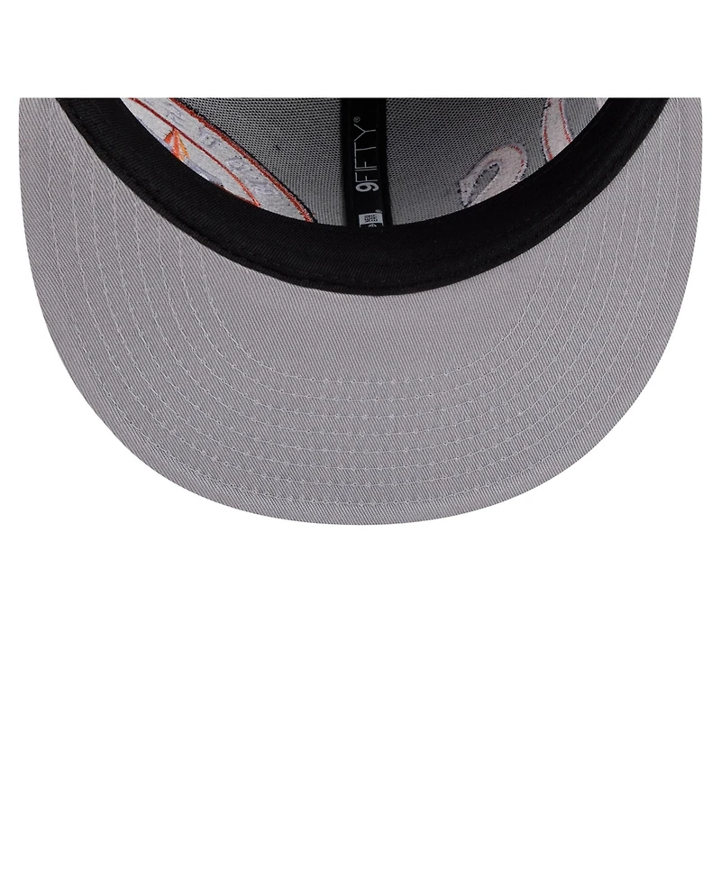 New Era Men's Navy/Orange Houston Astros Stretched Two-Tone 9FIFTY Adjustable Hat