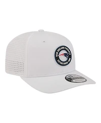 New Era Men's White New England Patriots Coolera 9SEVENTY Adjustable Hat