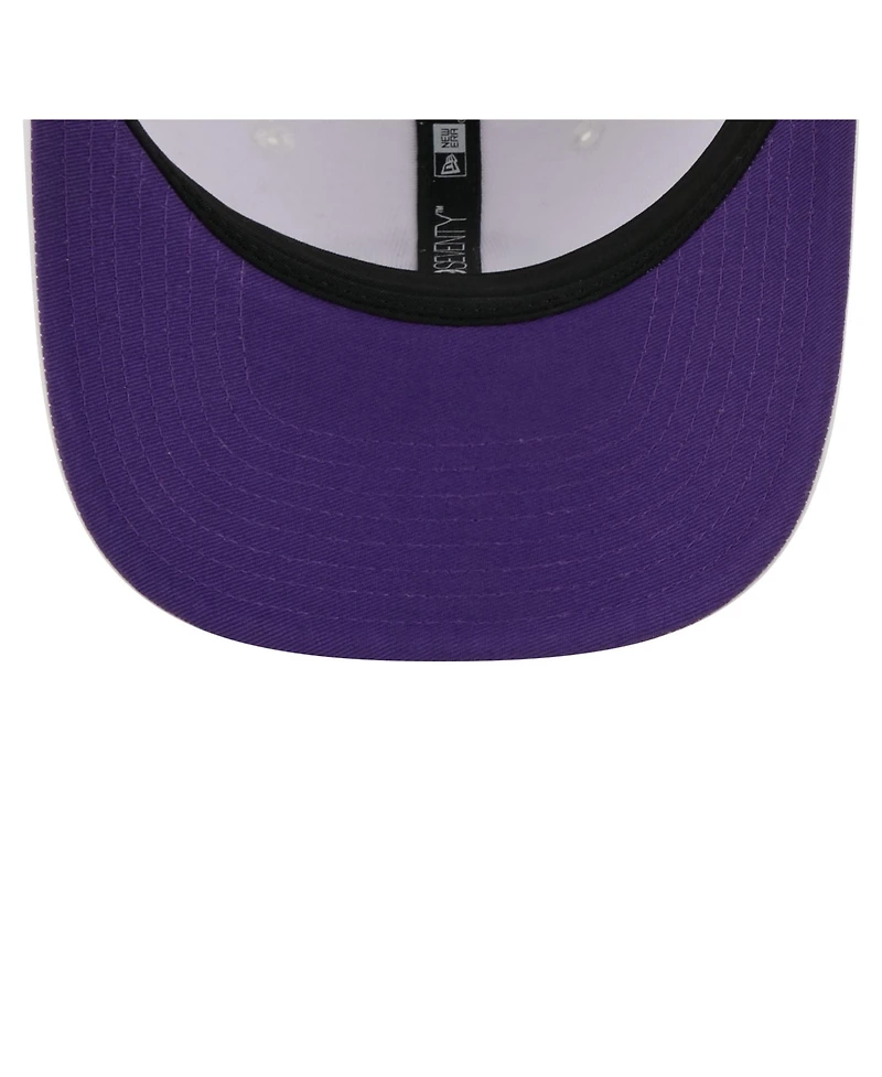 New Era Men's White Minnesota Vikings Coolera 9SEVENTY Adjustable Hat