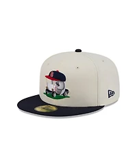 New Era Men's Cream/Navy St. Louis Cardinals Bullpen Cart 59FIFTY Fitted Hat