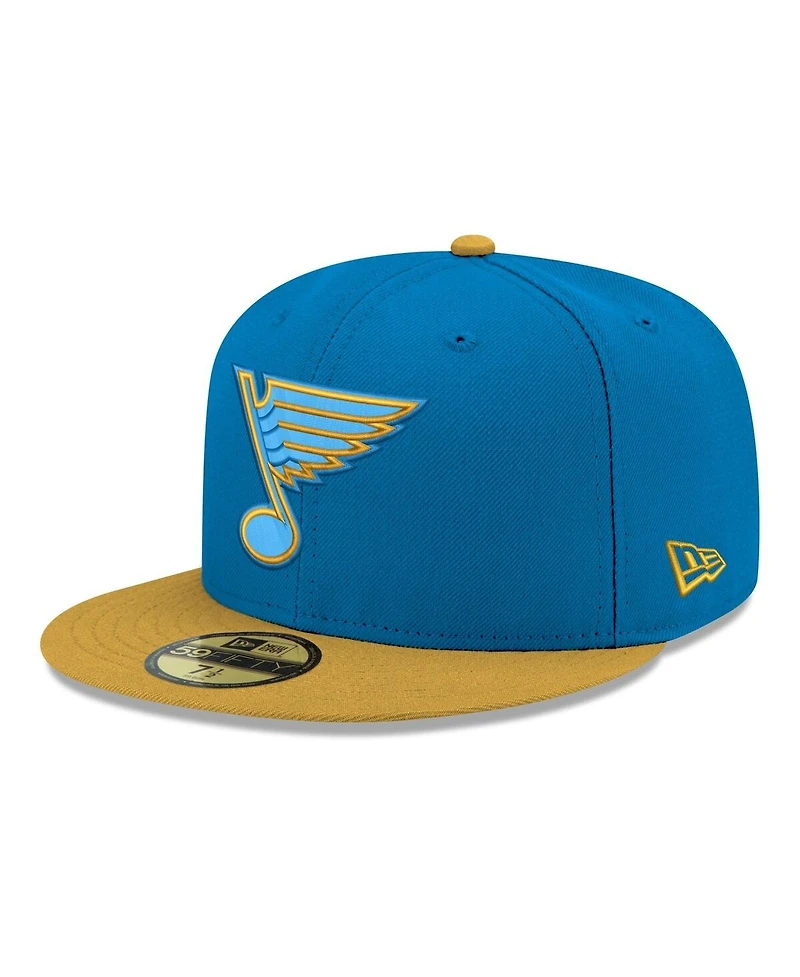 New Era Men's Blue St. Louis Blues Core Logo Two-Tone 59FIFTY Fitted Hat
