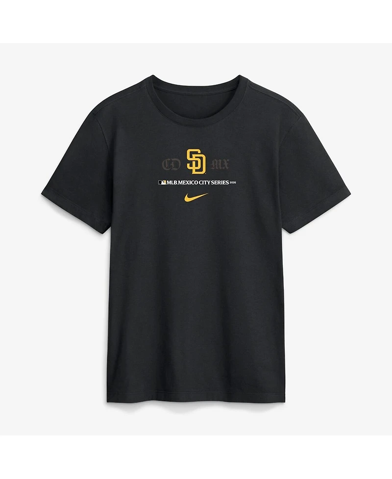 Nike Men's Black San Diego Padres Mlb World Tour: Mexico City Series Graphic T-Shirt