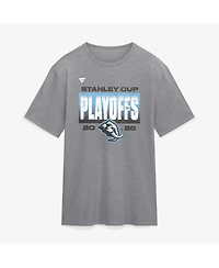 Fanatics Men's Athletic Heather Gray Utah Mammoth 2026 Stanley Cup Playoffs Vintage Tri-Blend T-Shirt